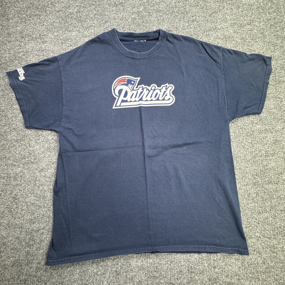 New England Patriots Subway T Shirt Mens XL Blue Tom Brady 12 Promo NFL Graphic